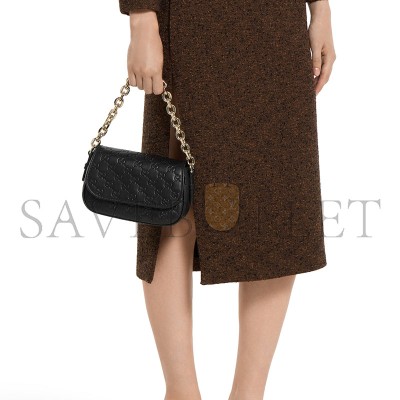 GUCCI GG EMBLEM SMALL SHOULDER BAG 847448 (20.5*13*7cm)